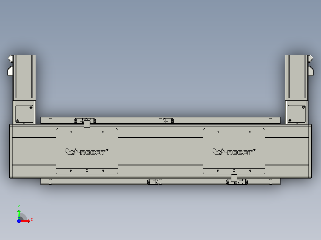 威洛博双电机滑台-VBC14S2-L100-S200-BLR-P40-C6前视图