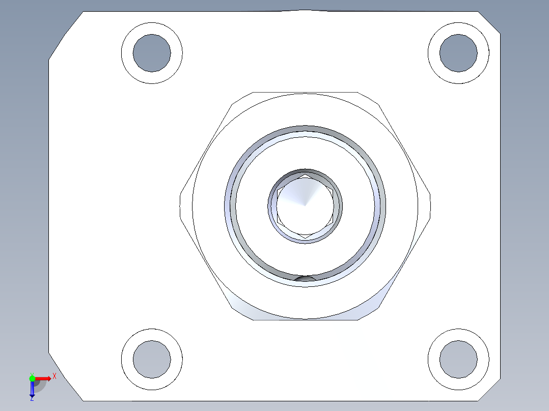 KOSMEKLHA0650-SRM多系列多零件图纸模型俯视图