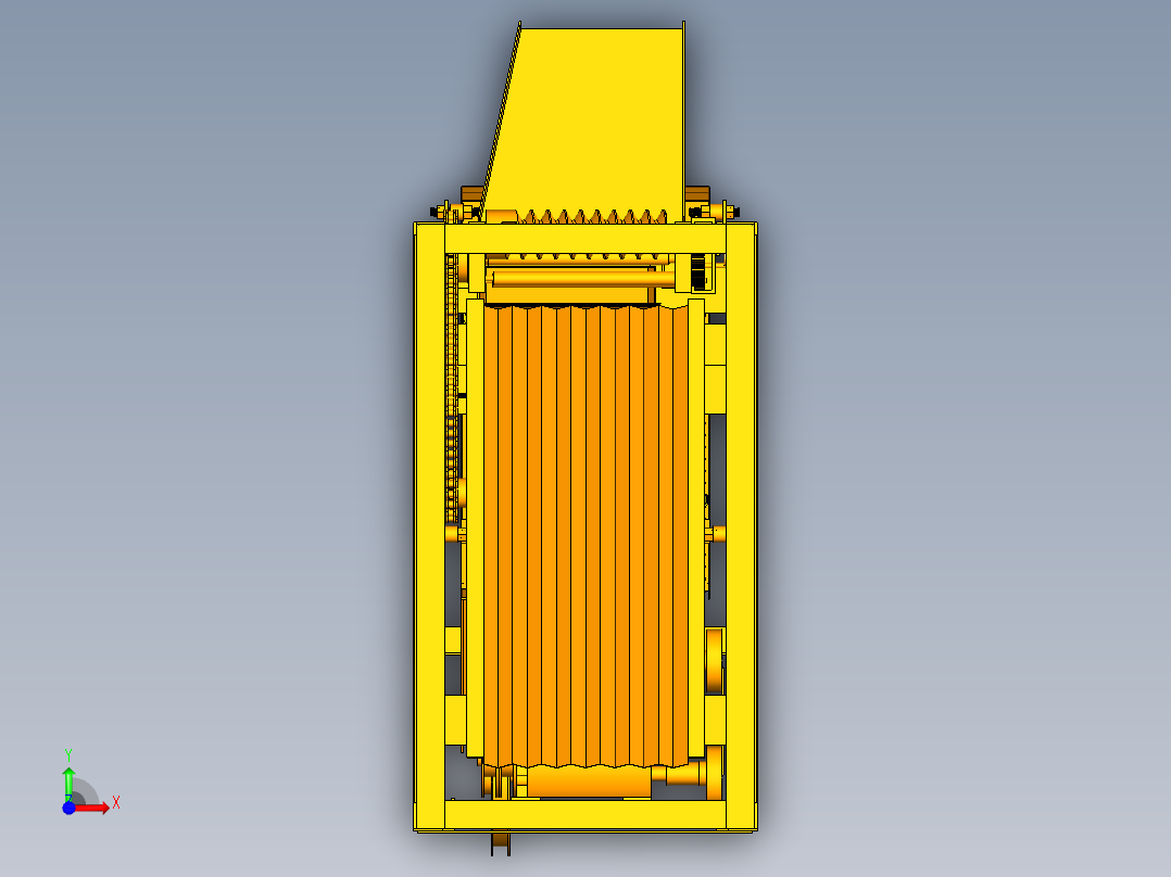 豌豆剥壳机前视图