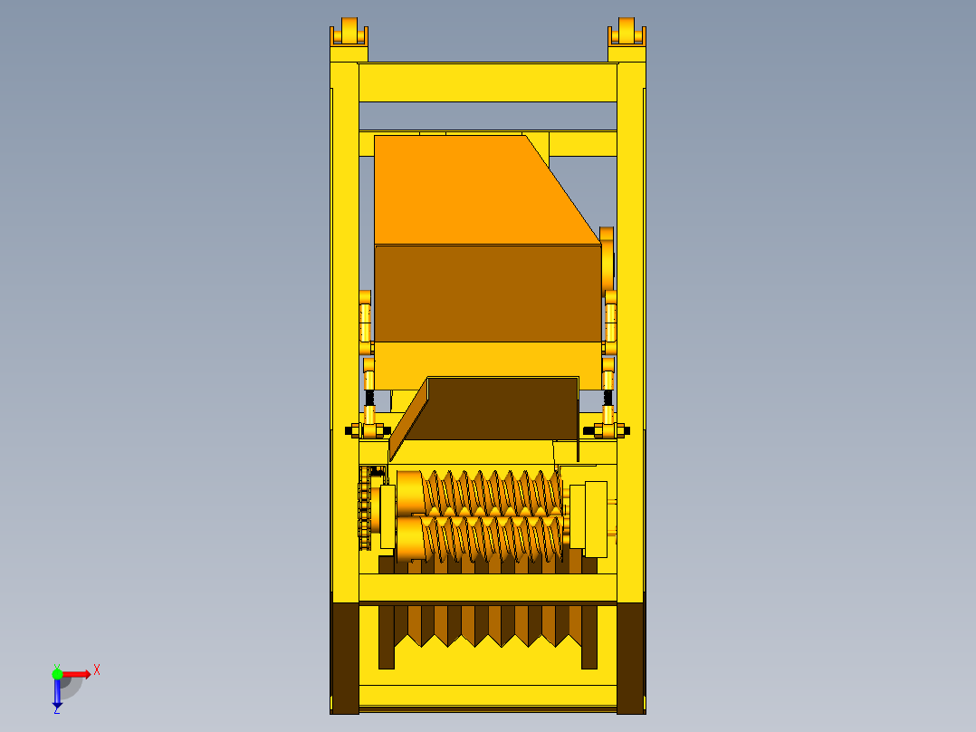 豌豆剥壳机俯视图