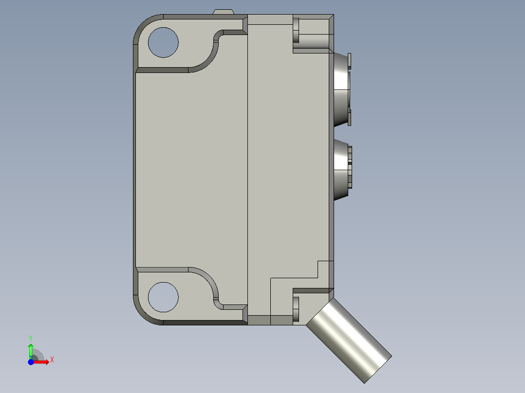基恩士PZ-G61_62_kc图纸模型前视图