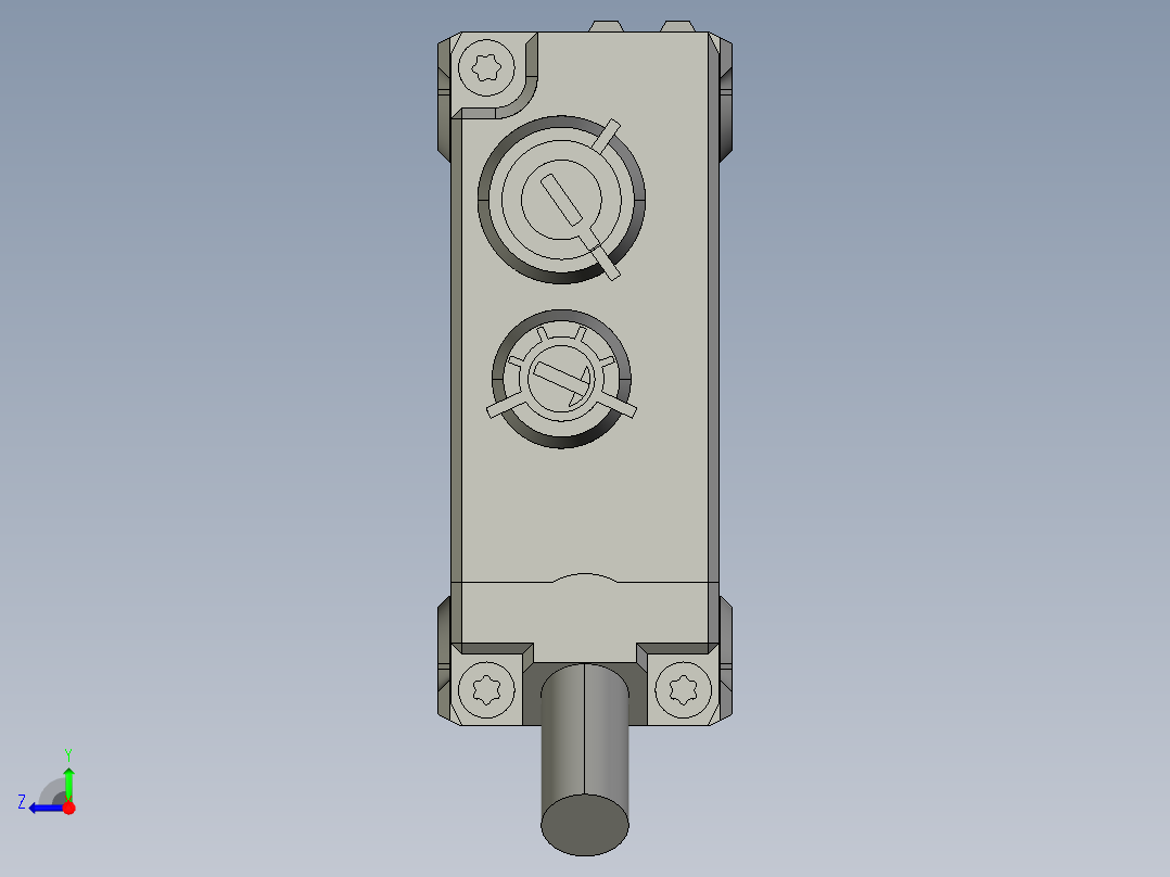 基恩士PZ-G61_62_kc图纸模型右视图