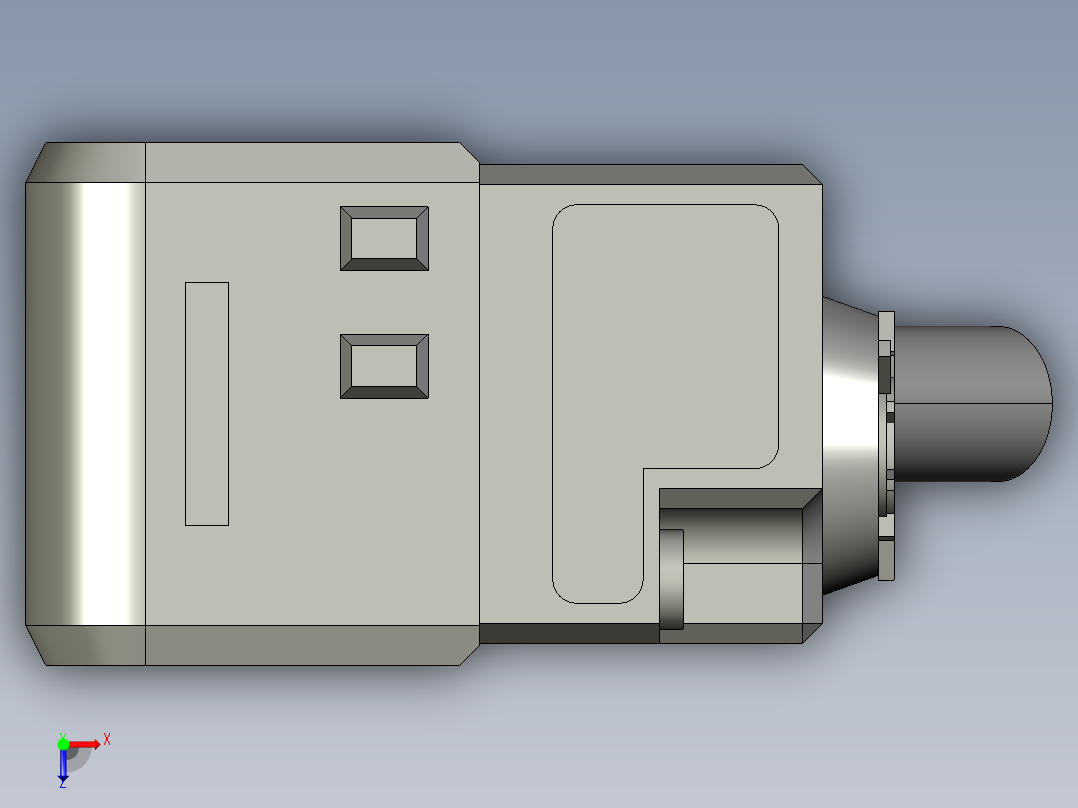 基恩士PZ-G61_62_kc图纸模型俯视图