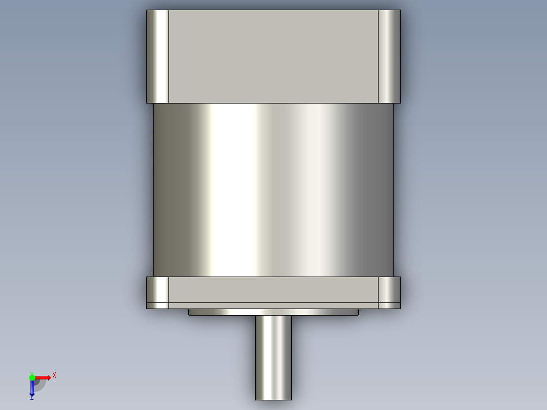 MPC023-24-CRI，步进电机断开俯视图