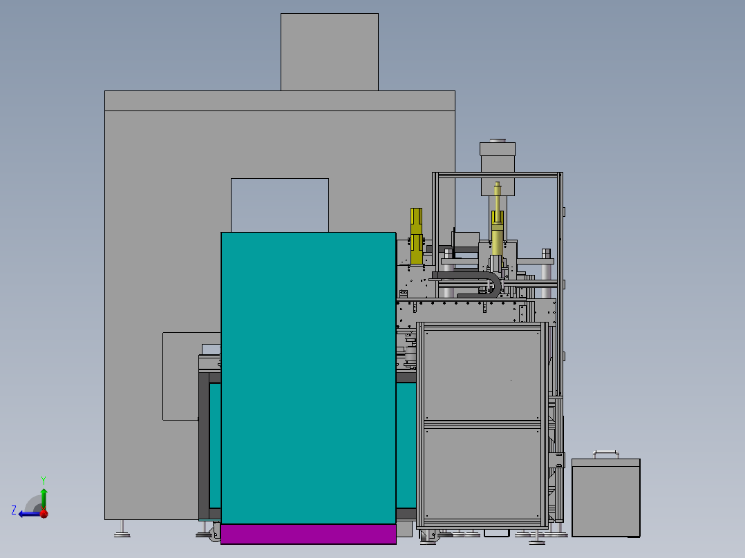 RP大功率塑封电机右视图