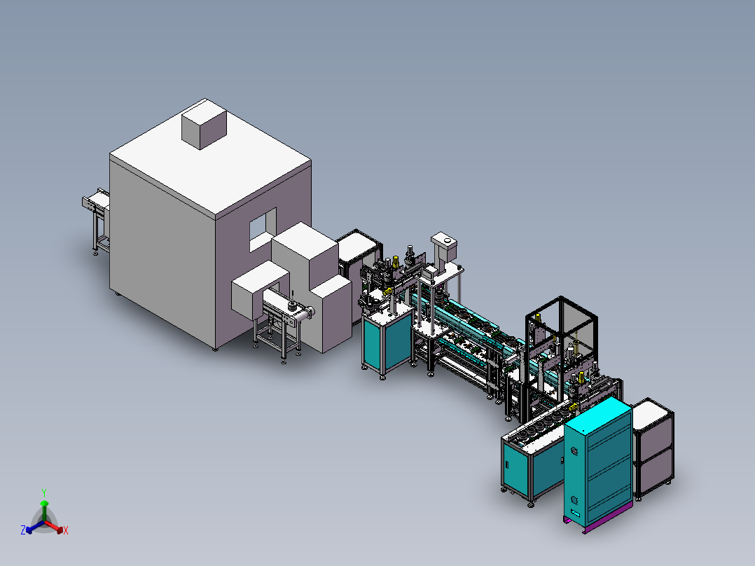 RP大功率塑封电机正等轴测图