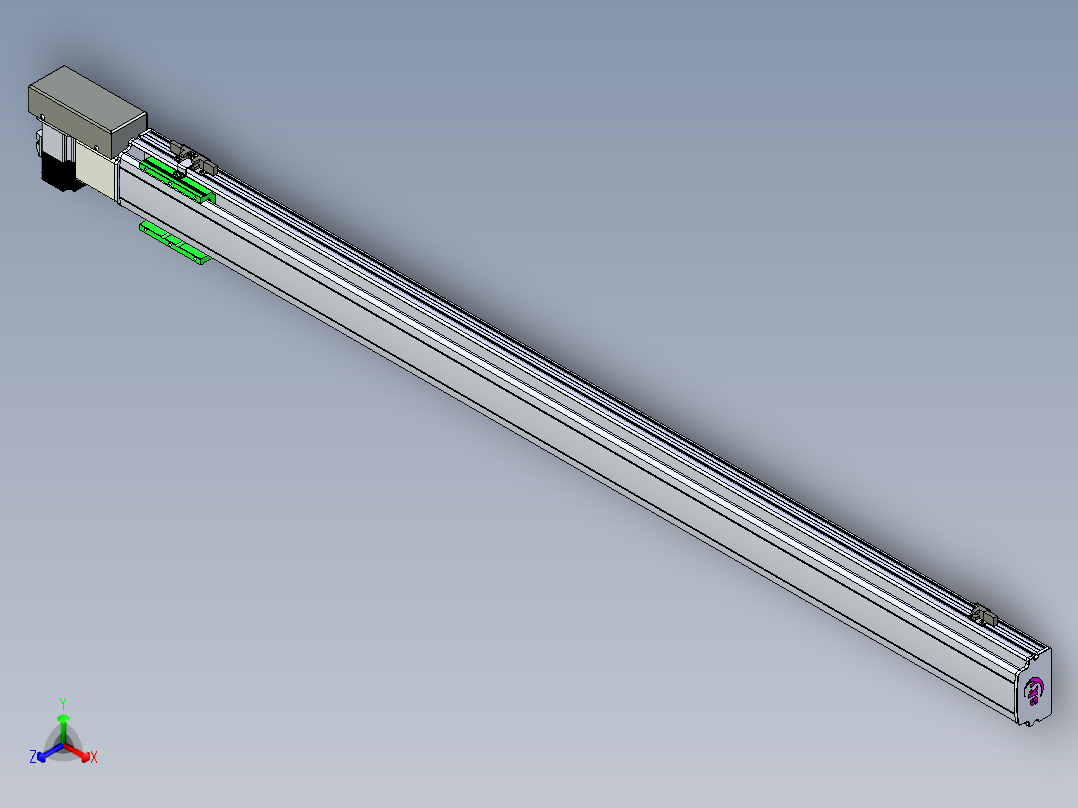 同步带滑台-半封闭B10H-L45-S1400-R-P40-D3