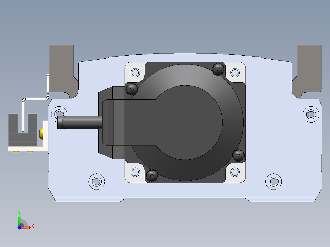 MTH丝杆半封闭模组MT136BS-BC-400W前视图