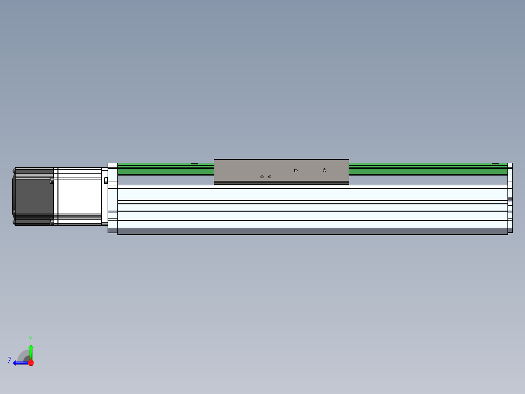 MTH丝杆半封闭模组MT136BS-BC-400W右视图