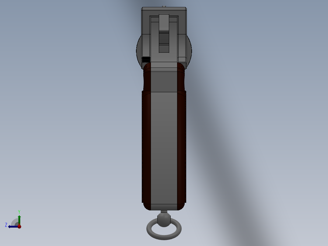 solidworks 威伯利-斯科特左轮手枪右视图