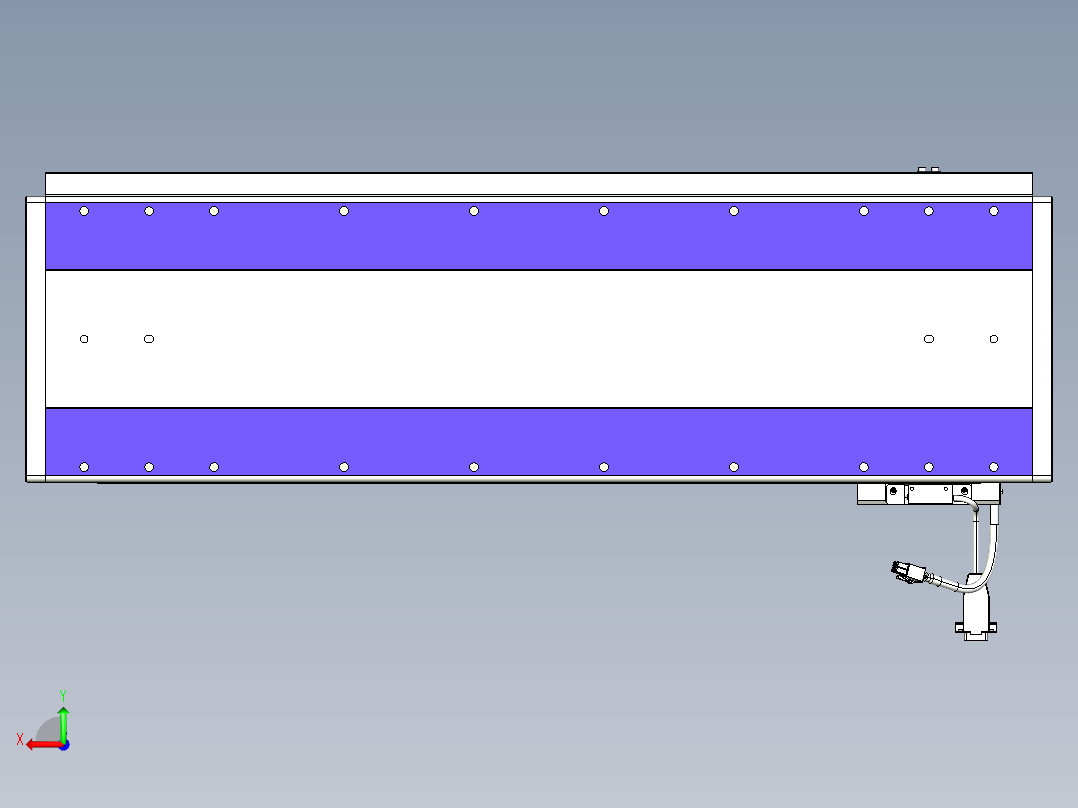 威洛博VL系列3d模型模组VL22H1Y-S600后视图