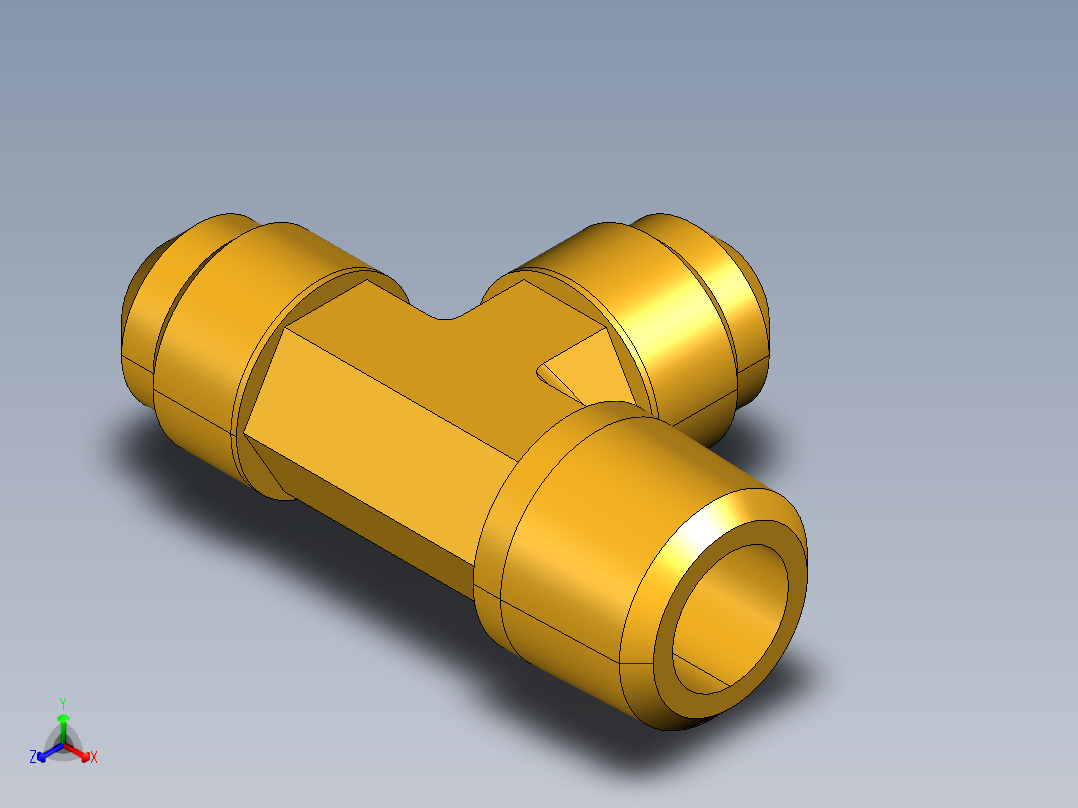扩口式工业通用硬管接头Male Run Tee 151F-6-6