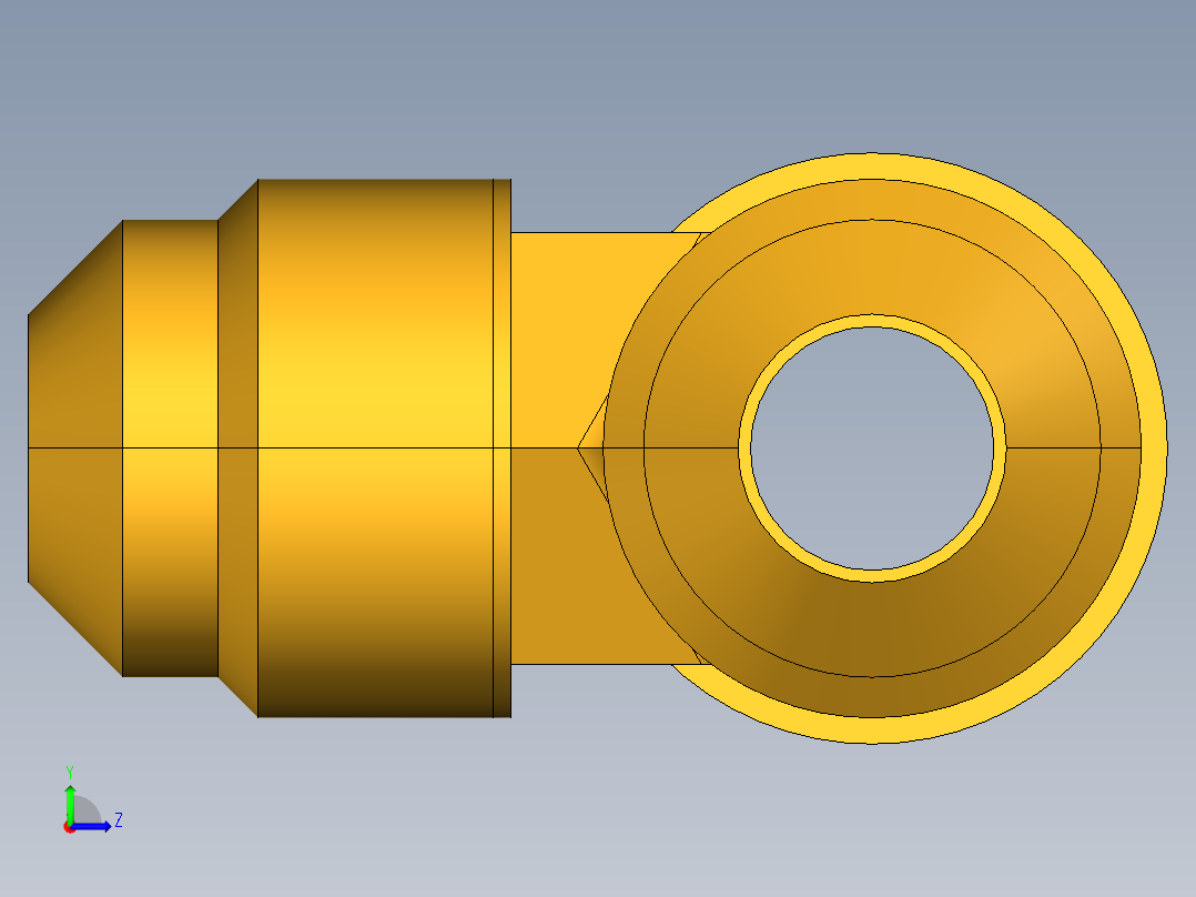 扩口式工业通用硬管接头Male Run Tee 151F-6-6左视图