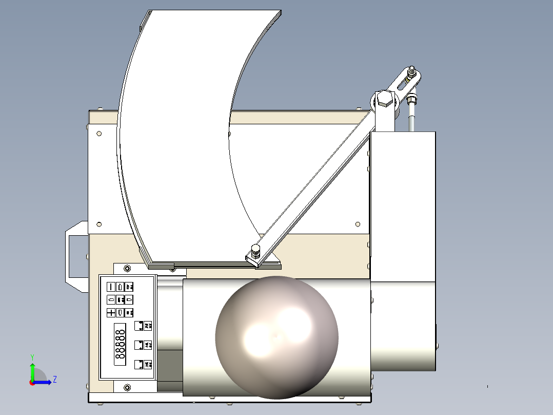 刀削面机器人左视图
