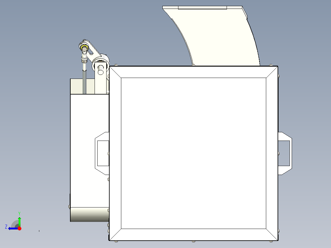 刀削面机器人右视图