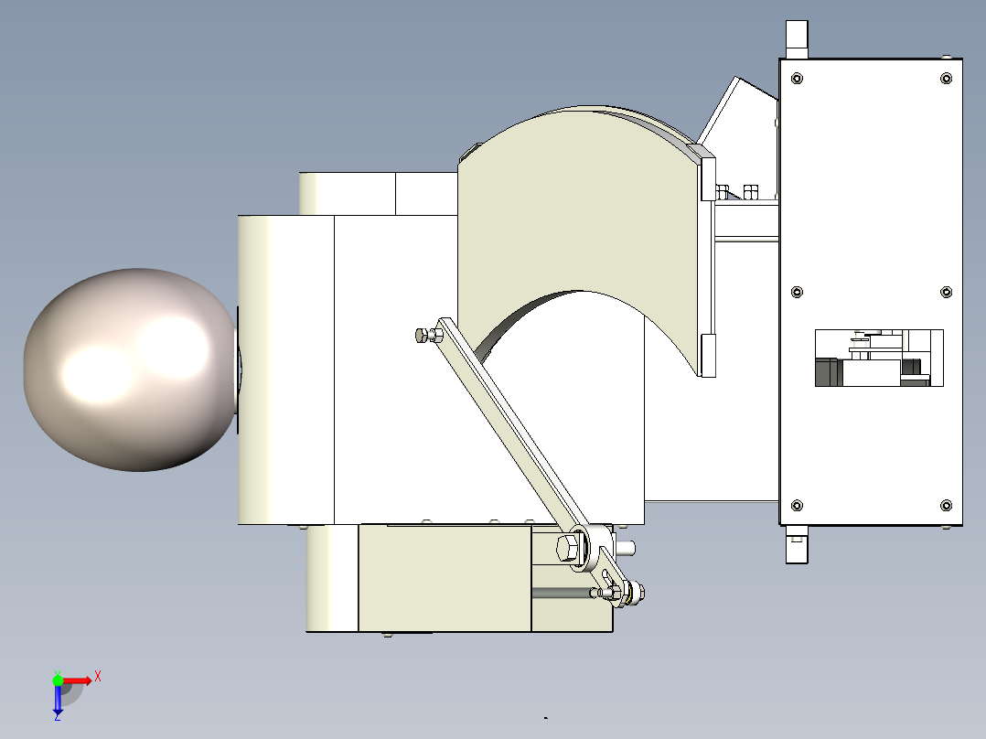刀削面机器人俯视图