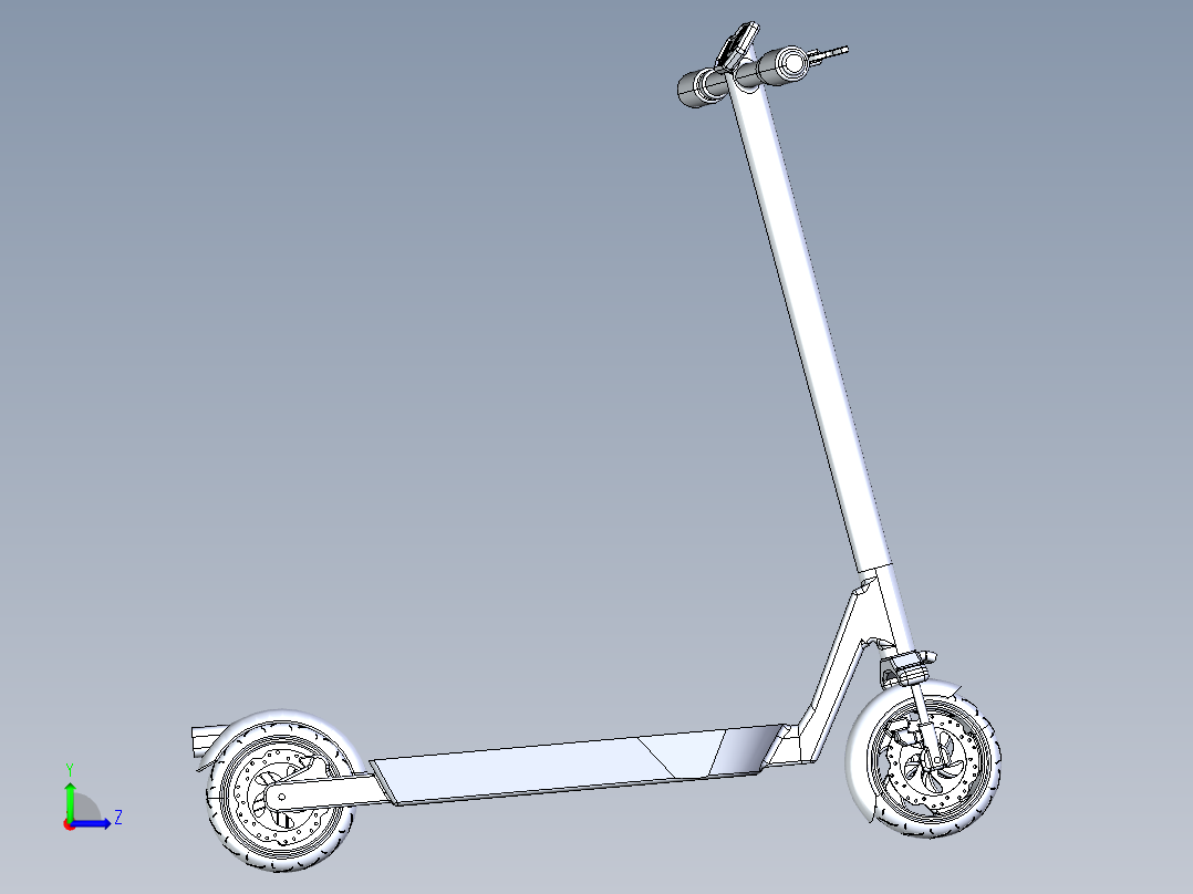 电动滑板车2左视图