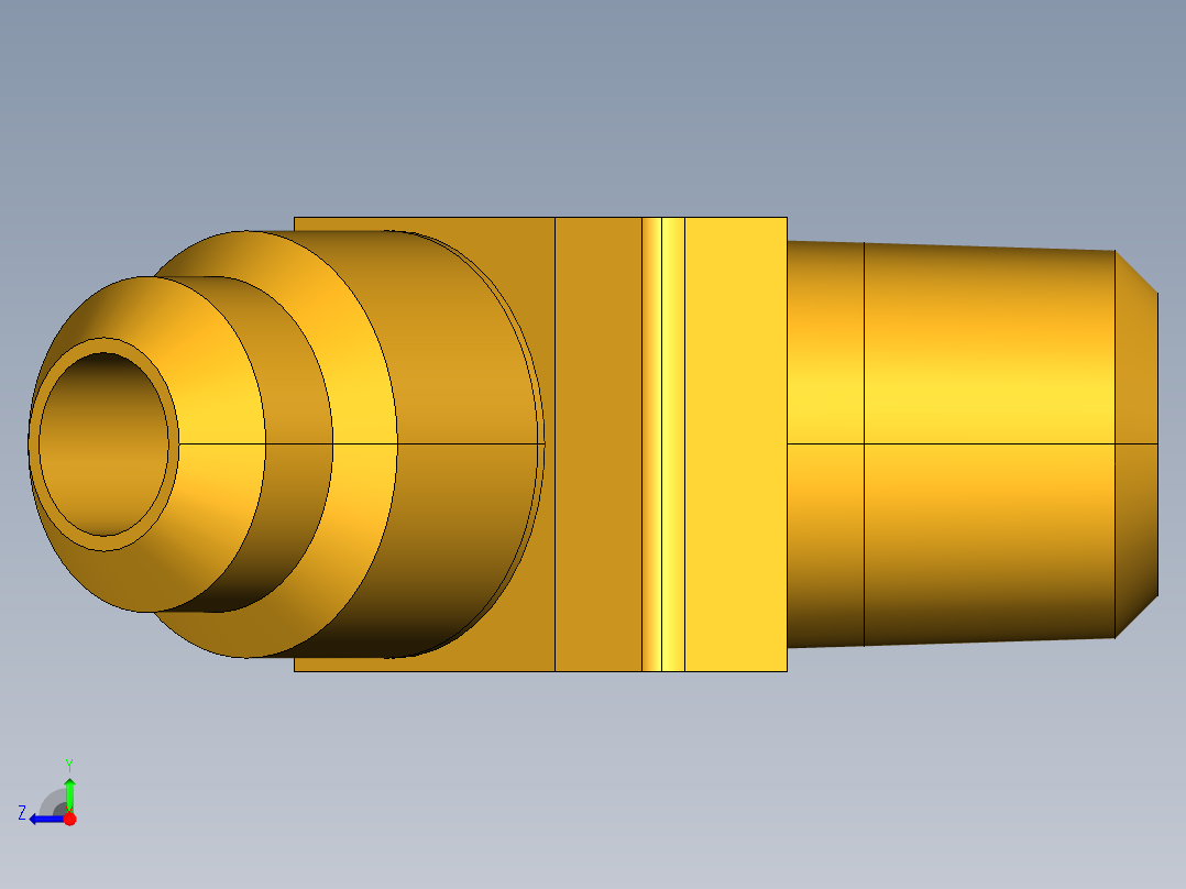扩口式工业通用硬管接头45Deg Elbow 259F-4-2右视图