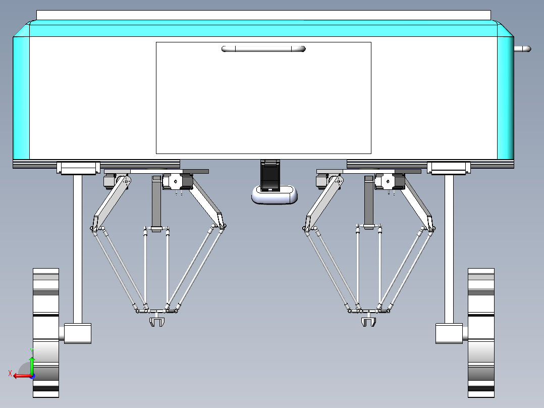 除草机器人农机后视图