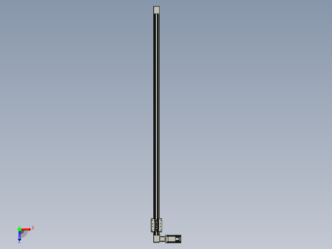 威洛博直线电机模组EB4-L80-S1400-L-57-MS3俯视图