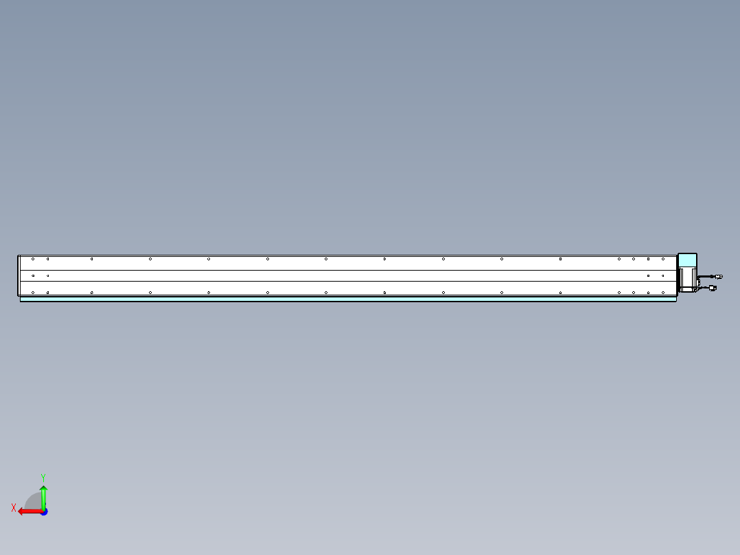 威洛博VBC同步带传动一无尘环境VBC14-L45-S1950-BRD-ZP40-C3后视图