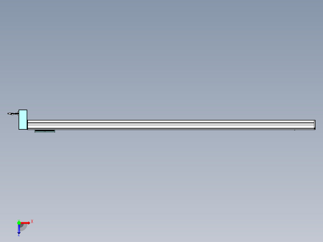 威洛博VBC同步带传动一无尘环境VBC14-L45-S1950-BRD-ZP40-C3俯视图