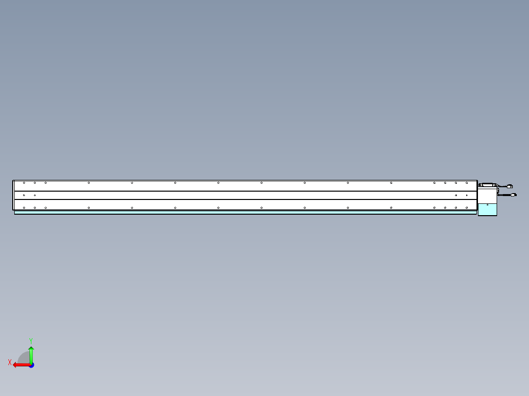 威洛博VBC同步带传动一无尘环境VBC14-L45-S1850-BLU-ZP75-C3后视图