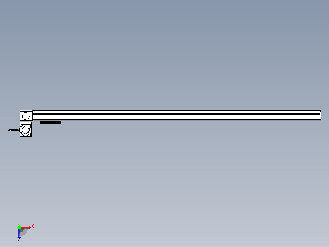 威洛博VBC同步带传动一无尘环境VBC14-L45-S1850-BLU-ZP75-C3俯视图