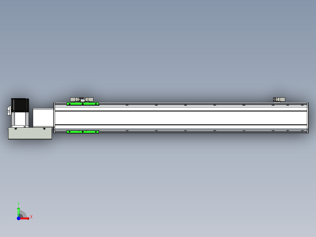 同步带滑台-半封闭B10H-L45-S650-L-P40-D3前视图