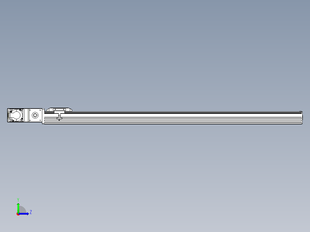 同步带全封闭直线模组TPA-HCB-85D-90-L1050-ML-C-P20-N3左视图