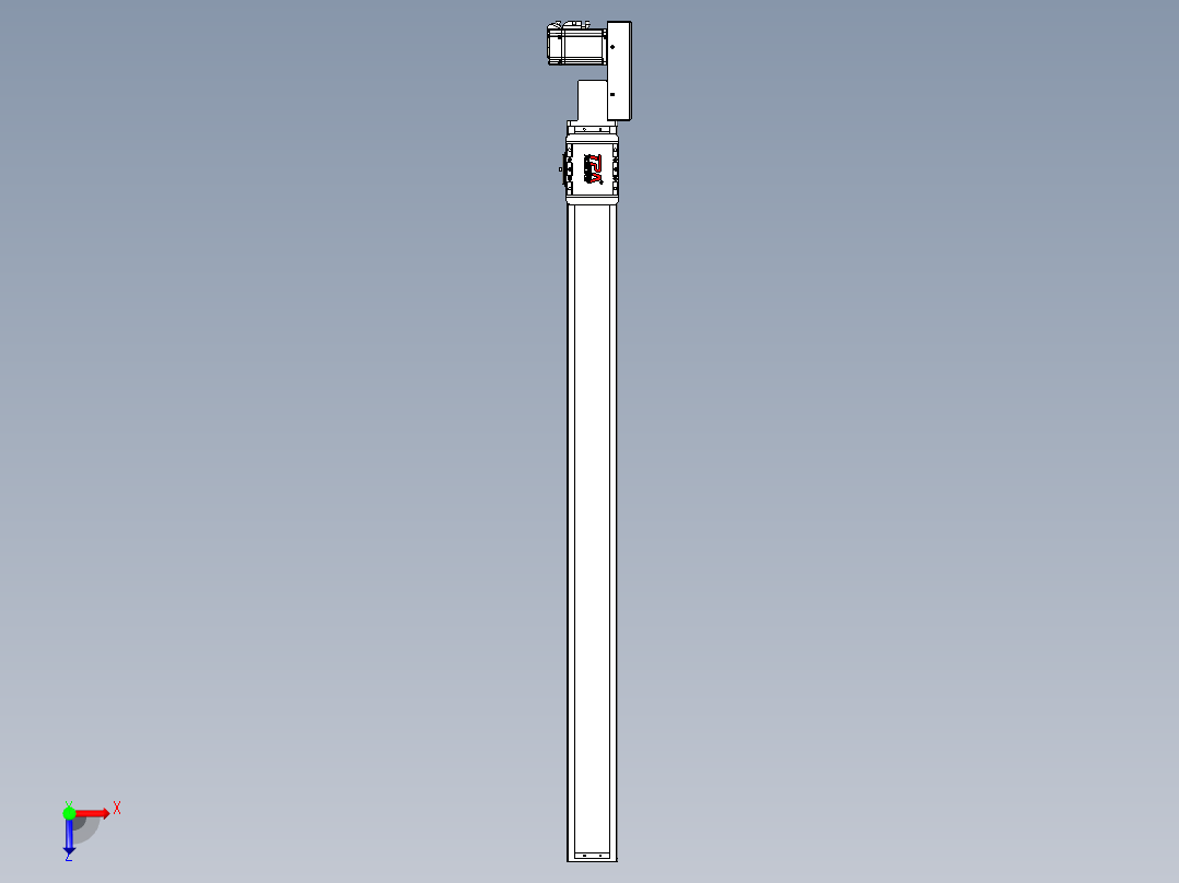 同步带全封闭直线模组TPA-HCB-85D-90-L1050-ML-C-P20-N3俯视图