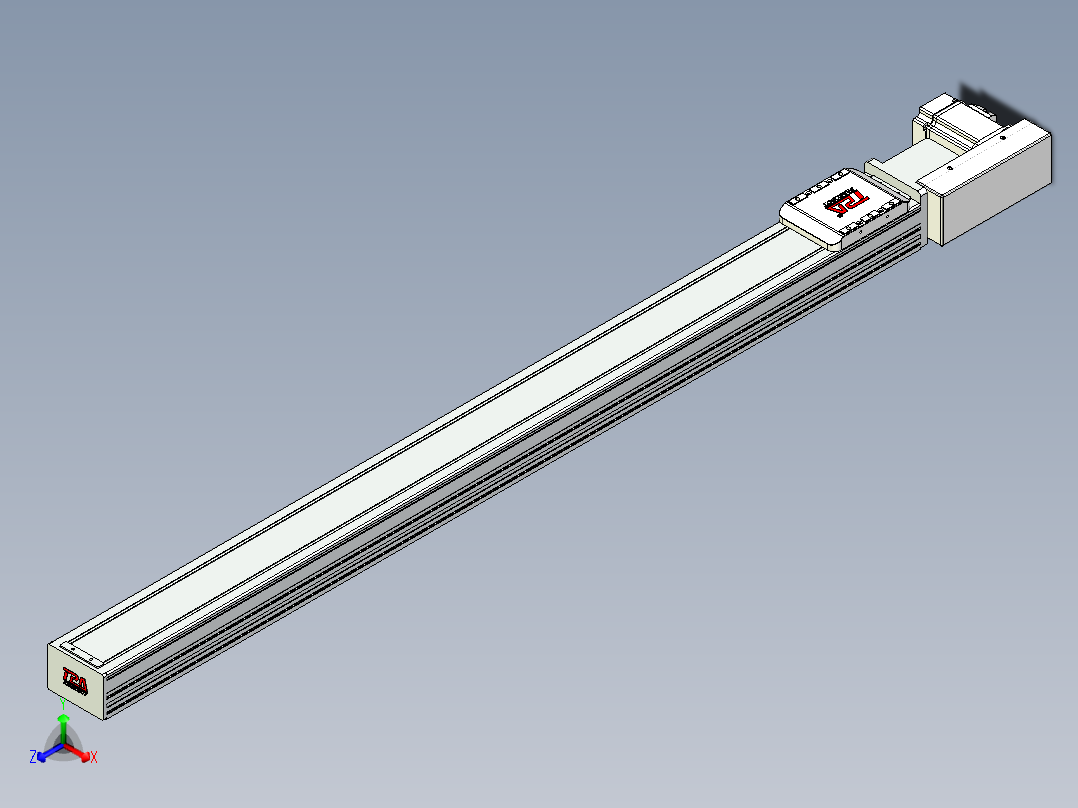 同步带全封闭直线模组TPA-HCB-85D-90-L1050-ML-C-P20-N3正等轴测图