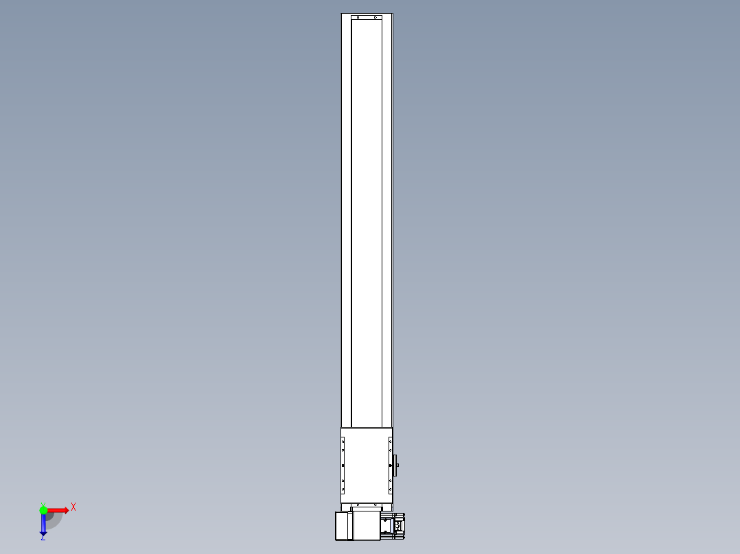同步带全封闭直线模组TPA-HCB-120D-90-L900-LP-Y-P40-N3俯视图
