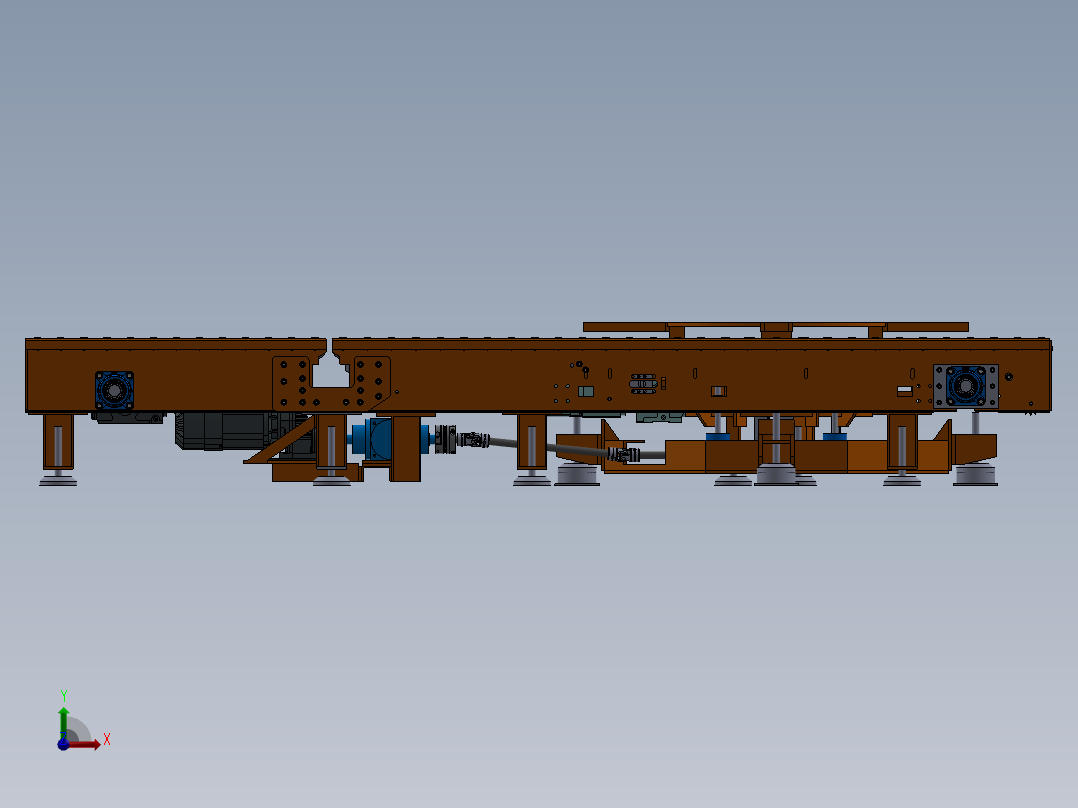 升降输送机前视图