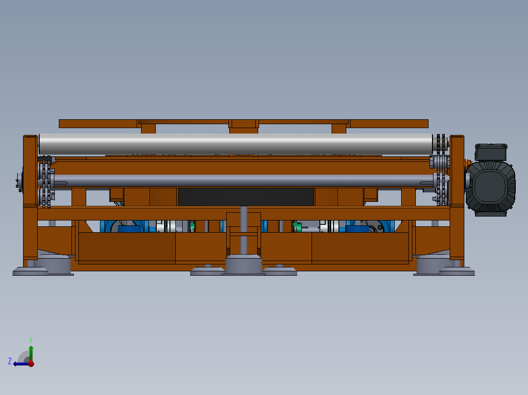升降输送机右视图