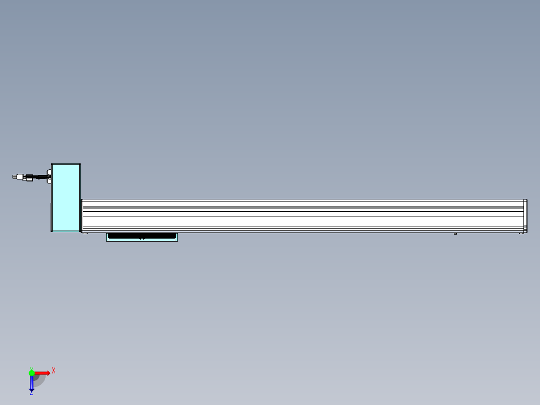 威洛博VBC同步带传动一无尘环境VBC14-L45-S700-BRD-ZP40-C3俯视图