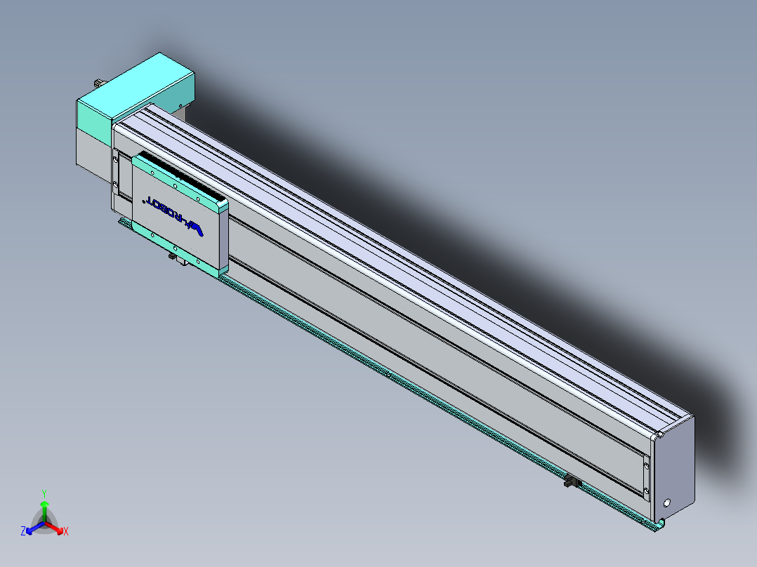 威洛博VBC同步带传动一无尘环境VBC14-L45-S700-BRD-ZP40-C3正等轴测图