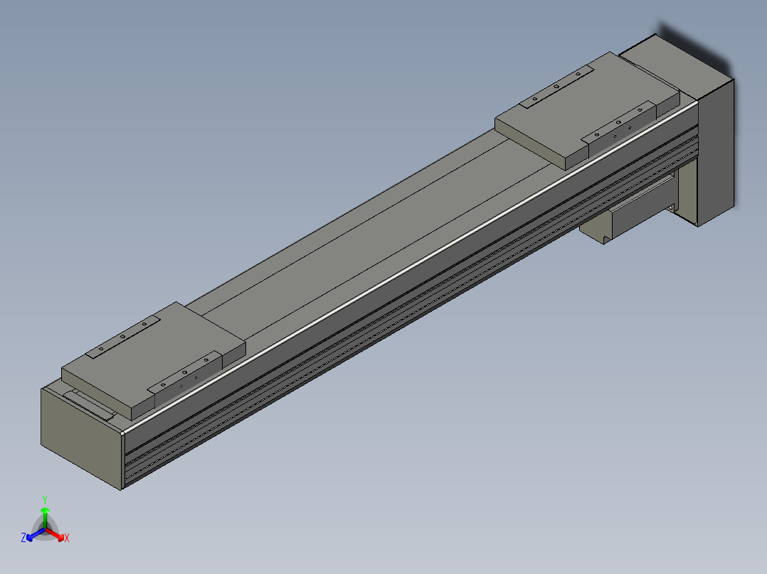 直线模组WG-LHC12-S600-D设计图纸