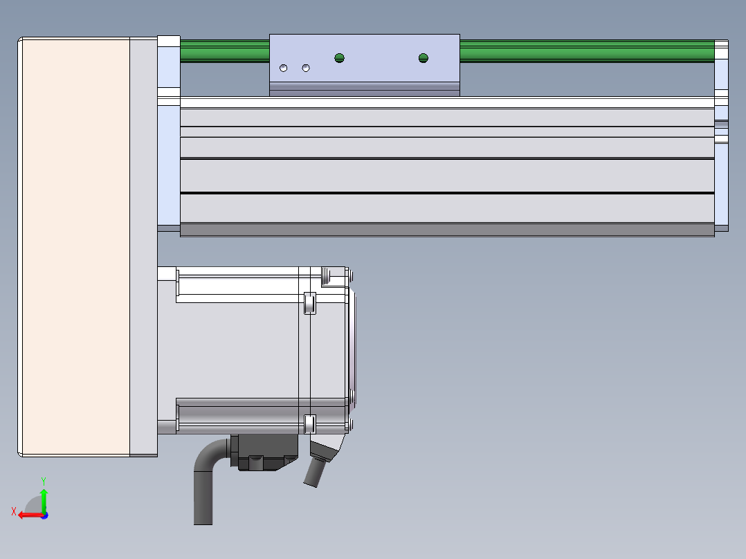 MTH丝杆半封闭模组MT75BS-BM-200W后视图