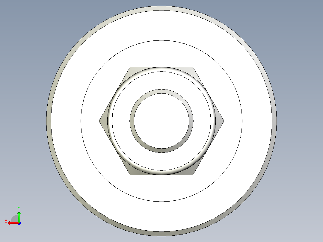 不銹鋼固定腳座1091-3D多系列多零件图纸模型后视图