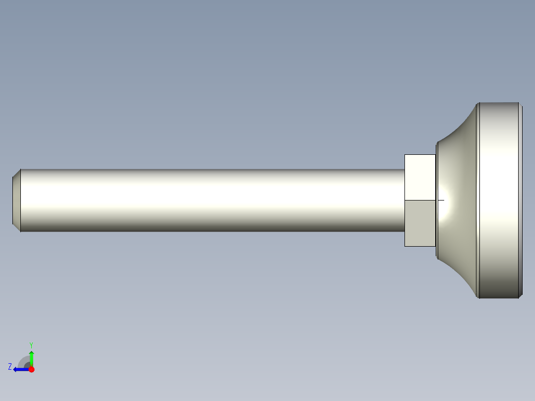 不銹鋼固定腳座1091-3D多系列多零件图纸模型右视图