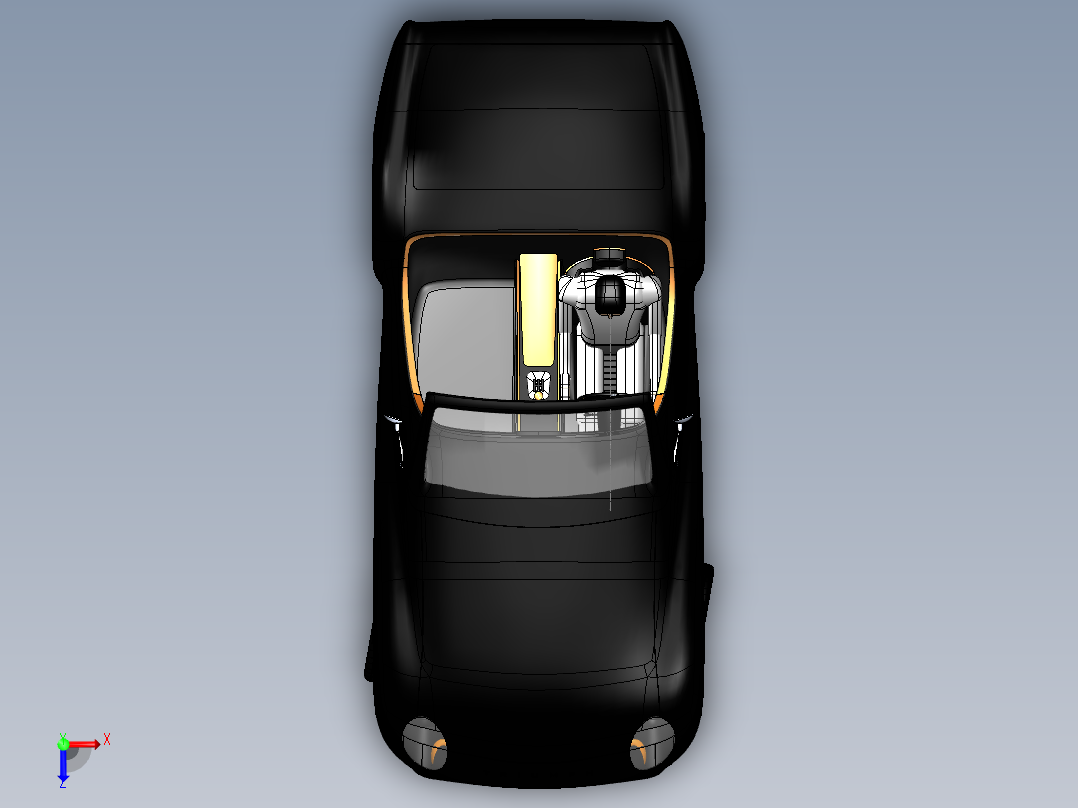 汽车车身 (39)俯视图