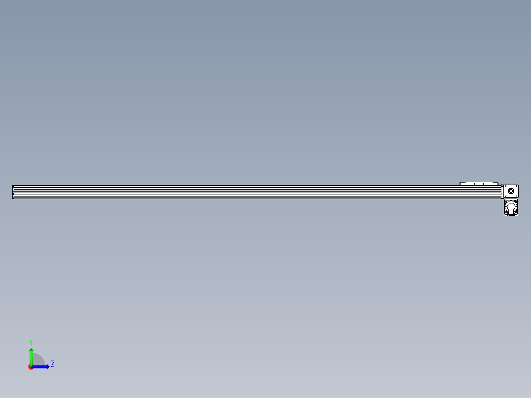 同步带全封闭直线模组TPA-HCB-14D-120-L2050-RP-C-P40-N3左视图