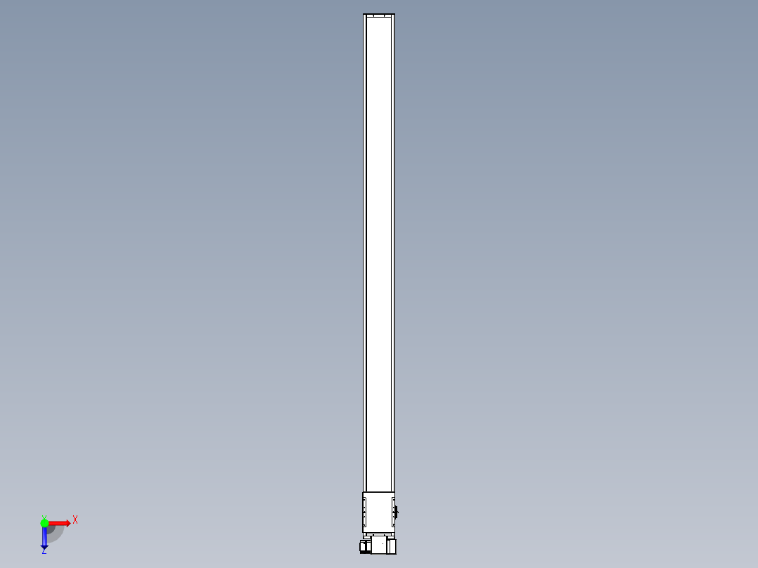 同步带全封闭直线模组TPA-HCB-14D-120-L2050-RP-C-P40-N3俯视图