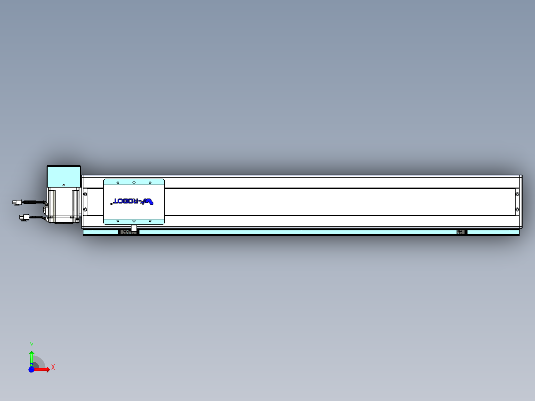 威洛博VBC同步带传动一无尘环境VBC14-L45-S850-BRU-ZP75-C3前视图