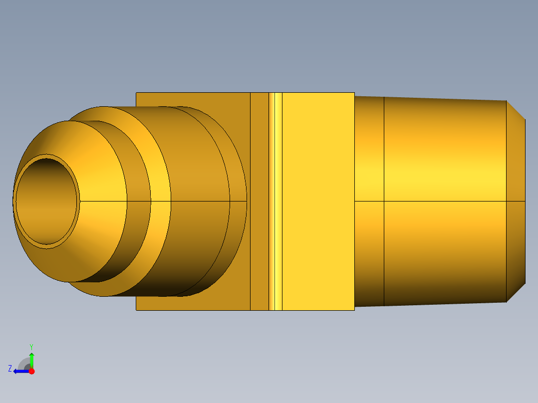 扩口式工业通用硬管接头45Deg Elbow 259F-6-6右视图