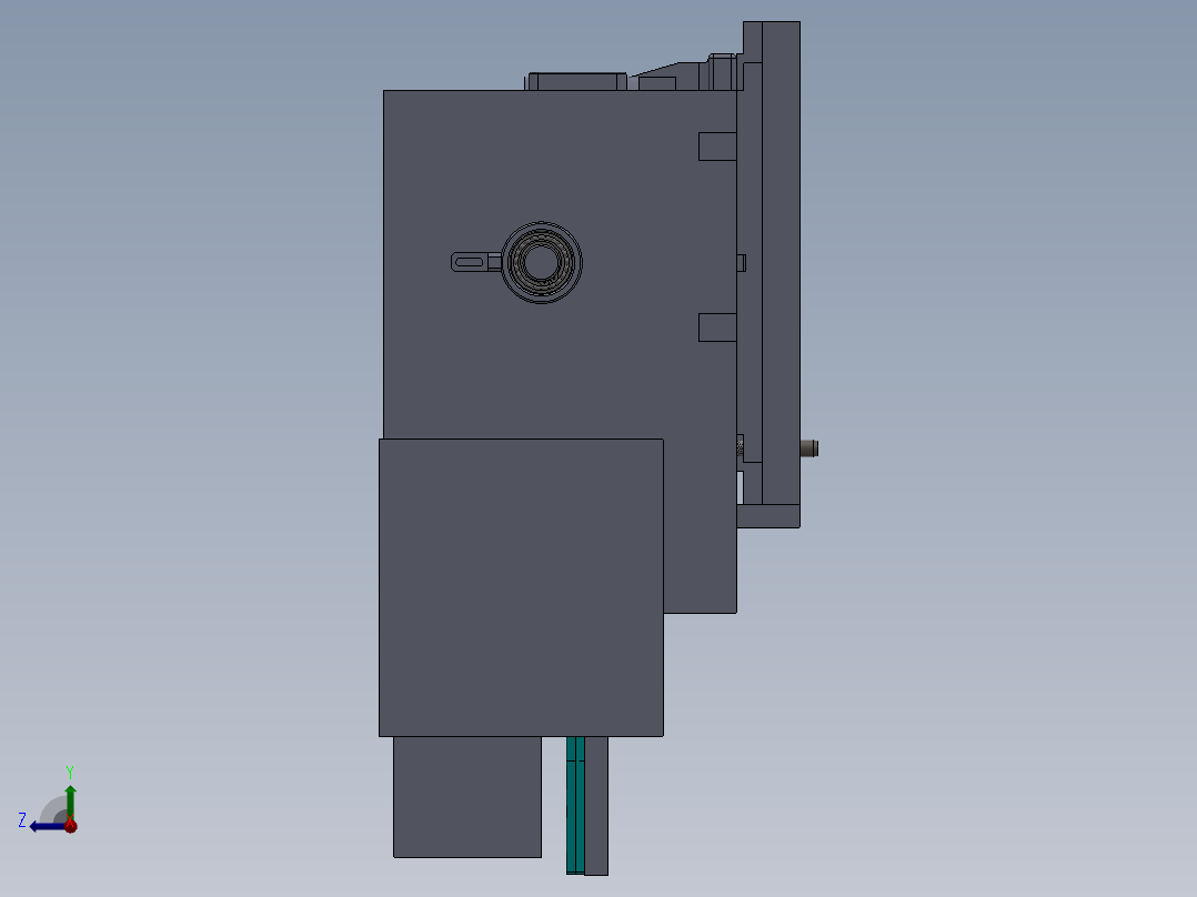 发动机气缸盖精密液压工装夹具（4种加工工序）右视图