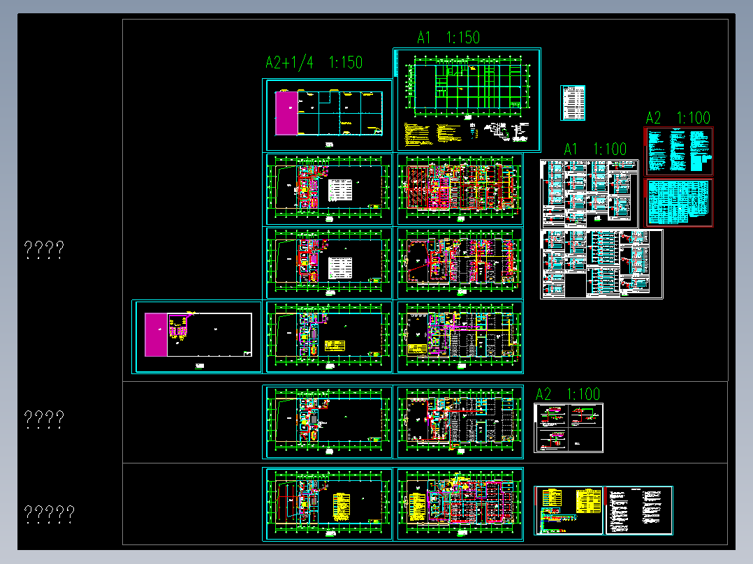 汽车销售店电气照明施工图