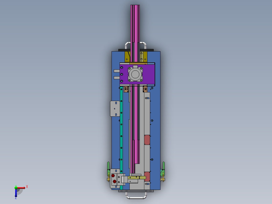A7M唇边裁断总装配sw18可编辑俯视图