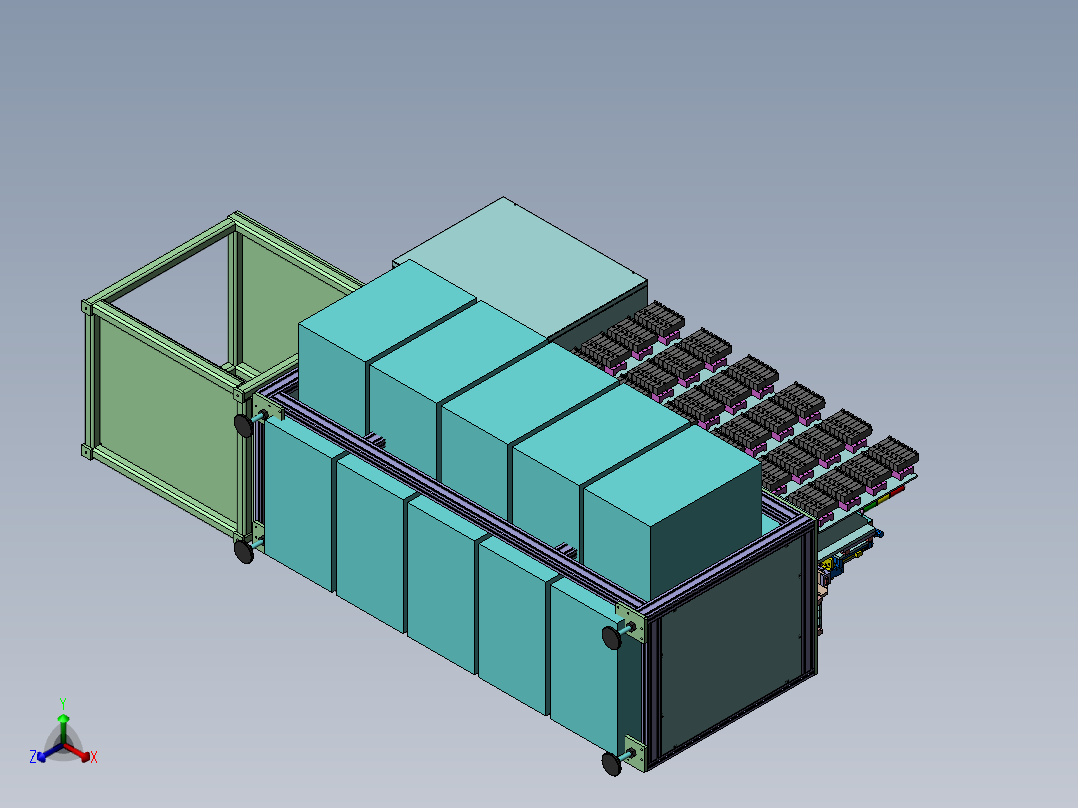 圆片油槽分选机sw20可编辑正等轴测图